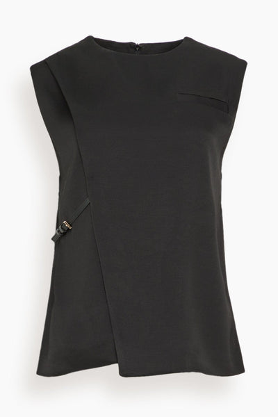 Sambac Sleeveless Top in Black