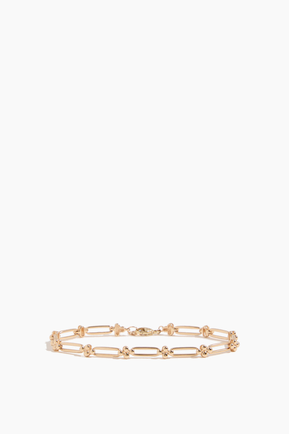 Poppy Rae Pebble Link Bracelet in 14k Yellow Gold