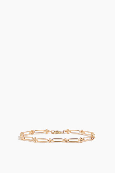 Poppy Rae Pebble Link Bracelet in 14k Yellow Gold