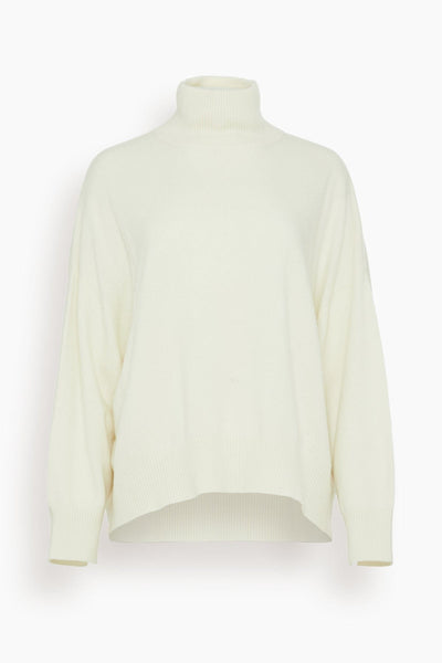 Murano High Collar Sweater in Ivory