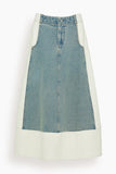 Sea Skirts Liam Pieced Denim Skirt in Blue Liam Pieced Denim Skirt in Blue