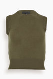 Nili Lotan Sweaters May Sweater Tank in Dark Moss Nili Lotan May Sweater Tank in Dark Moss