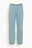 Dries Van Noten Pants Piker Denim Pant in Ice Blue Dries Van Noten Piker Denim Pant in Ice Blue