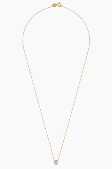 Lauren Joy Mini Disc Necklace in 14k Yellow Gold