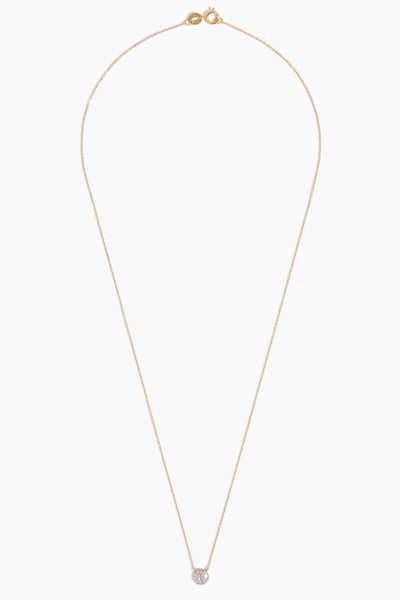 Lauren Joy Mini Disc Necklace in 14k Yellow Gold