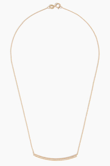 Sylvie Rose Long Bar Necklace in 14k Yellow Gold