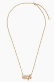 Dana Rebecca Necklaces Sylvie Rose Pave Toggle Necklace in 14k Yellow Gold Dana Rebecca Sylvie Rose Pave Toggle Necklace in 14k Yellow Gold