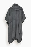 Toteme Coats Double Scarf Coat in Mid Grey Melange Toteme Double Scarf Coat in Mid Grey Melange