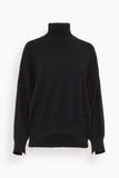 Loulou Studio Sweaters Murano High Collar Sweater in Black Loulou Studio Murano High Collar Sweater in Black