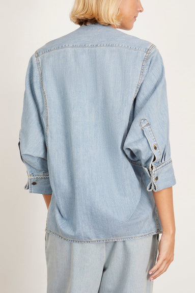 Dries Van Noten Tops Clarissa Denim Shirt in Ice Blue Dries Van Noten Clarissa Demin Shirt in Ice Blue