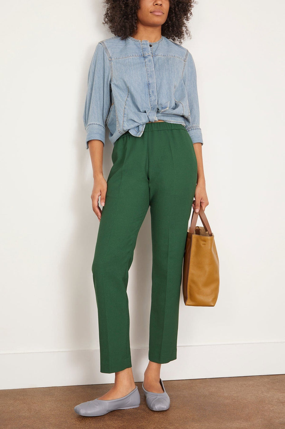 Dries Van Noten Pants Palmira Pant in Emerald Dries Van Noten Palmira Pant in Emerald