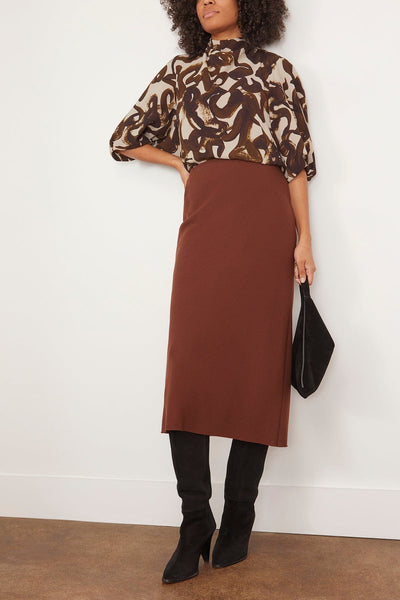 Dries Van Noten Skirts Separ Skirt in Brown Dries Van Noten Separ Skirt in Brown