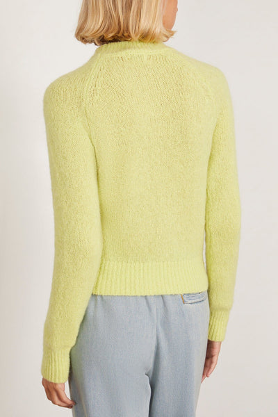 Dries Van Noten Sweaters Texas Sweater in Lime Dries Van Noten Texas Sweater in Lime