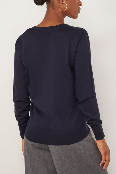 Dries Van Noten Sweaters Tuomas Sweater in Navy Dries Van Noten Tuomas Sweater in Navy