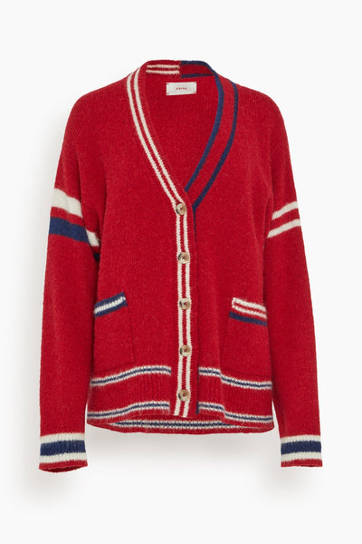 Carey Sweater in Red Blue