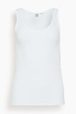 Toteme Tops Classic Rib Tank in White