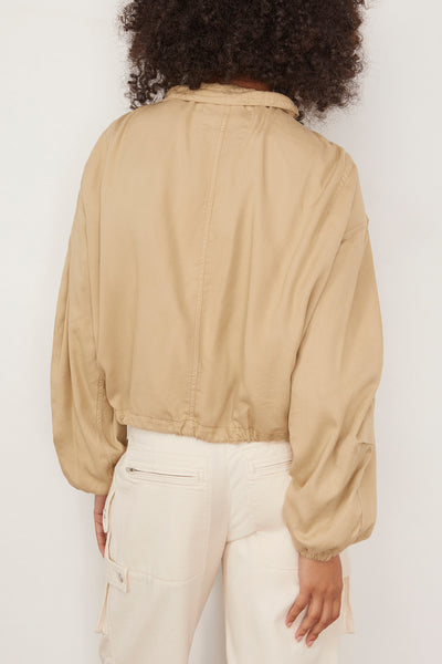 Plume Jacket in Light Khaki