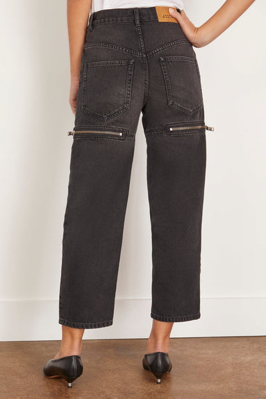 Etoile Isabel Marant Jeans Salia Pant in Faded Black Isabel Marant Etoile Salia Pant in Faded Black