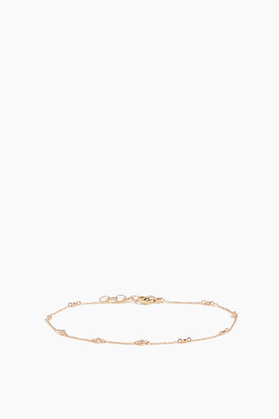 Lulu Jack Single Bezel Bracelet in 14k Yellow Gold