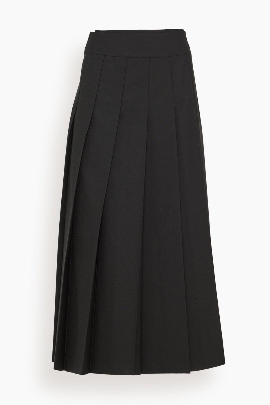 Rohe Skirts Plisse Wrap Skirt in Black