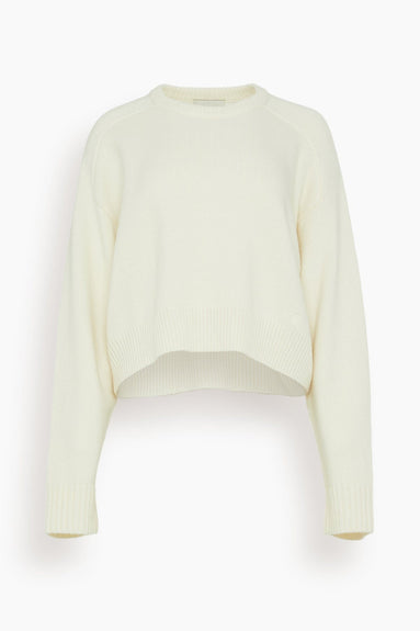 Loulou Studio Sweaters Bruzzi Oversized Sweater in Ivory Loulou Studio Bruzzi Oversized Sweater in Ivory