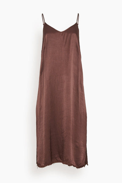 Eve Slip Dress in Chocolate