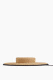 Gigi Burris Hats Clairborne Hat in Natural/Black Gigi Burris Clairborne Hat in Natural/Black