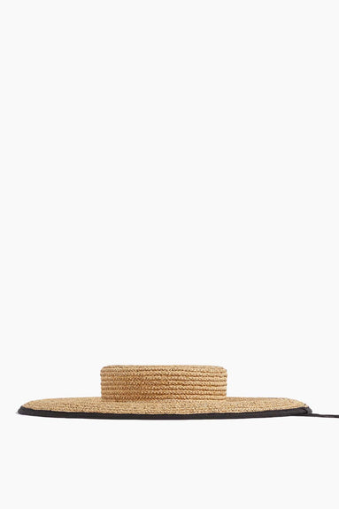 Gigi Burris Hats Clairborne Hat in Natural/Black Gigi Burris Clairborne Hat in Natural/Black