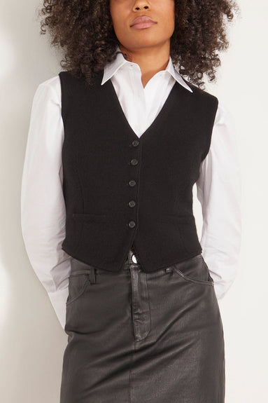 Guest In Residence Tops Tailored Vest in Black Guest in Residence Tailored Vest in Black