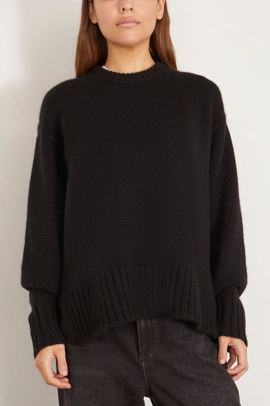 Guest In Residence Sweaters Cozy Crew in Black Cozy Crew in Black