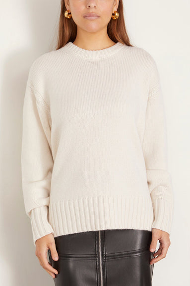 Guest In Residence Sweaters Cozy Crew in Cream Cozy Crew in Cream