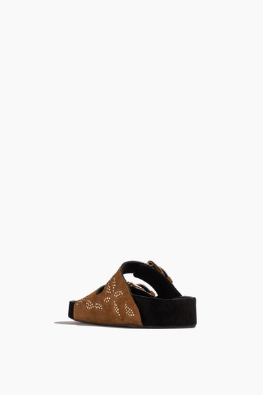 Isabel Marant Slide Sandals Lennyo Sandal in Cognac/Gold Isabel Marant Lennyo Sandal in Cognac/Gold