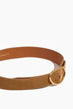 Lizzie Fortunato Belts Wide Georgia Belt In Camel Suede  Lizzie Fortunato Wide Georgia Belt In Camel Suede