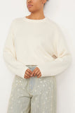 Loulou Studio Sweaters Bruzzi Oversized Sweater in Ivory Loulou Studio Bruzzi Oversized Sweater in Ivory