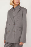 Loulou Studio Jackets Donau Blazer in Grey Loulou Studio Donau Blazer in Grey