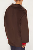 Loulou Studio Coats Gary Short Coat in Choco Loulou Studio Gary Short Coat in Choco