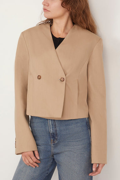 Loulou Studio Jackets Habriel Jacket in Beige Loulou Studio Habriel Jacket in Beige