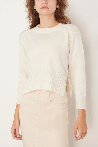 Loulou Studio Sweaters Lian Sweater in Ivory Loulou Studio Lian Sweater in Ivory