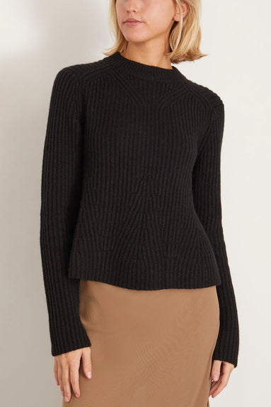 Loulou Studio Sweaters Cosmo Sweater in Black Cosmo Sweater in Black