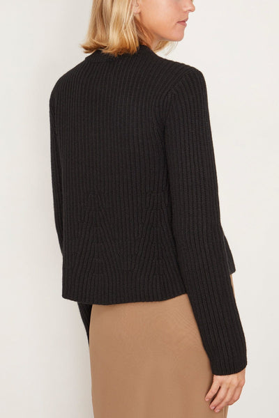 Loulou Studio Sweaters Cosmo Sweater in Black Cosmo Sweater in Black