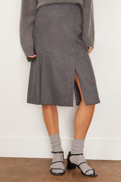 Loulou Studio Skirts Helmi Skirt in Grey Loulou Studio Helmi Skirt in Grey