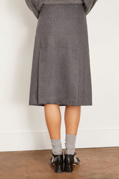 Loulou Studio Skirts Helmi Skirt in Grey Loulou Studio Helmi Skirt in Grey