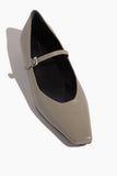 Loulou Studio Ballet Flats Micheline Leather Ballerina Flats in Taupe Loulou Studio Micheline Leather Ballerina Flats in Taupe