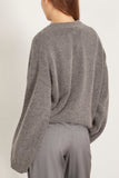 Loulou Studio Sweaters Ropo Sweater in Anthracite Ropo Sweater in Anthracite