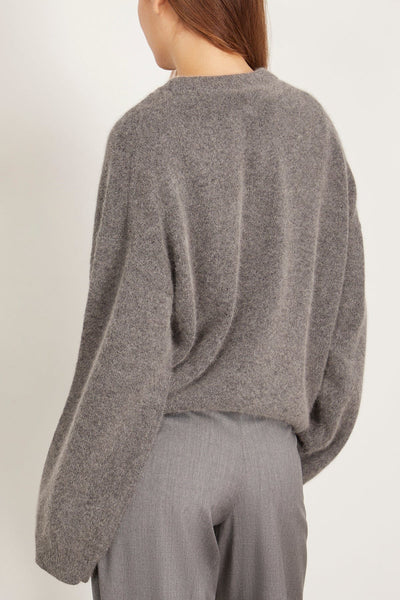 Loulou Studio Sweaters Ropo Sweater in Anthracite Ropo Sweater in Anthracite