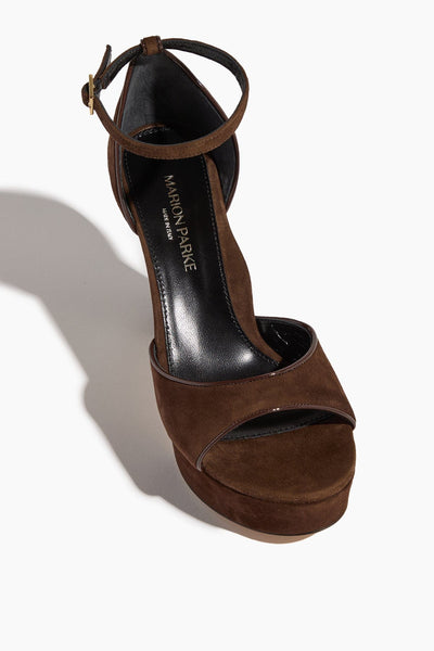 Marion Parke Platforms Carolina Platform Heel in Chocolate Marion Parke Carolina Platform Heel in Chocolate