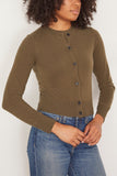 Nili Lotan Sweaters March Cardigan in Dark Moss Nili Lotan March Cardigan in Dark Moss