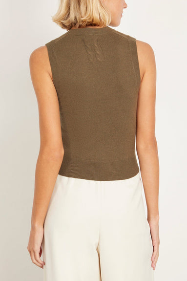 Nili Lotan Sweaters May Sweater Tank in Dark Moss Nili Lotan May Sweater Tank in Dark Moss