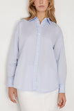 Nili Lotan Tops Mael Oversized Shirt in Light Blue Nili Lotan Mael Oversized Shirt in Light Blue