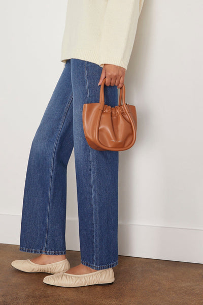 Proenza Schouler Tote Bags Extra Small Ruched Tote in Cognac Proenza Schouler Extra Small Ruched Tote in Cognac